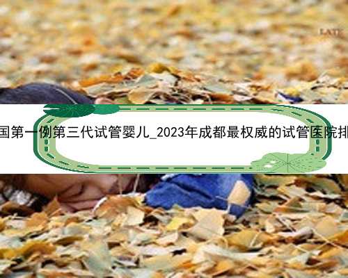 中国第一例第三代试管婴儿_2023年成都最权威的试